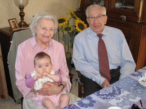 Corentine et ses grands-parents
